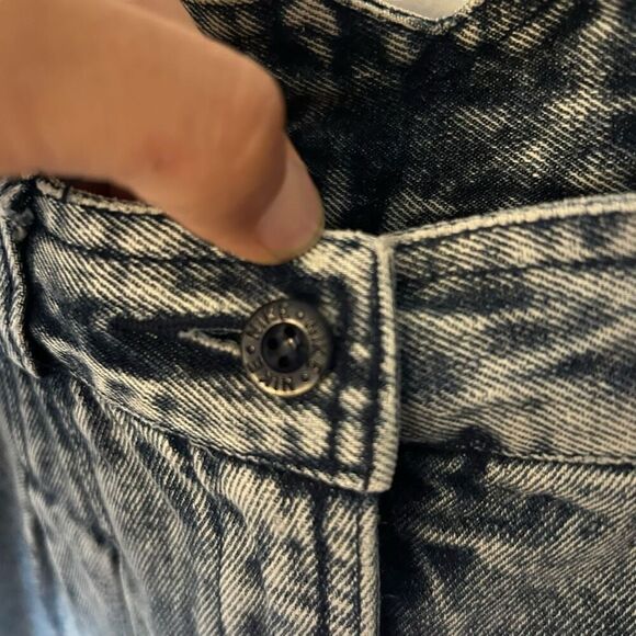 Vintage 90's Nike Challenge Court Tennis Skirt size Medium Denim Acid Wash Gray - Picture 3 of 9